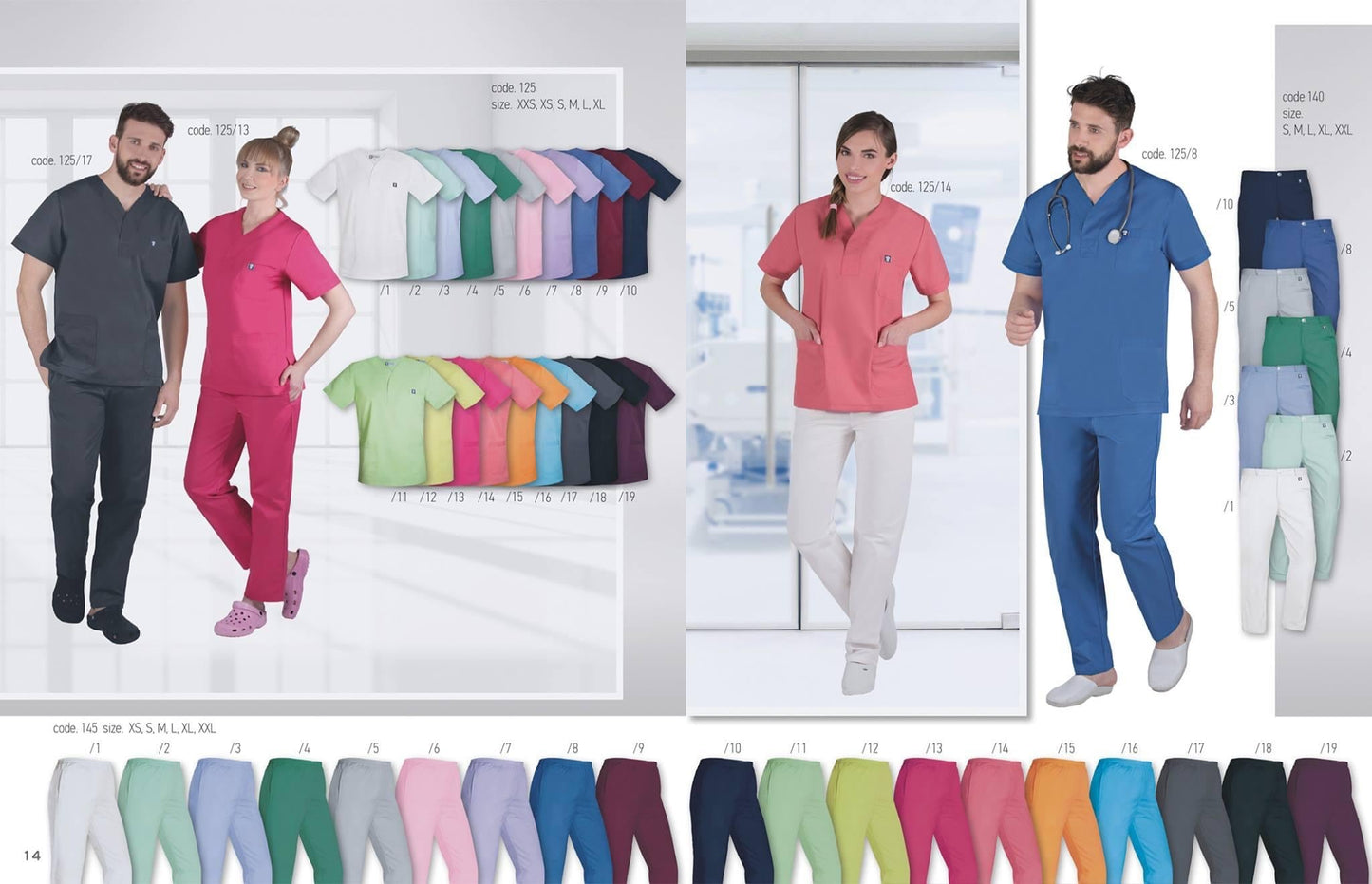 Παντελόνι Scrub με λάστιχο και 2 τσέπες της Medical Bodyguard L-XXL CODE: 145/
