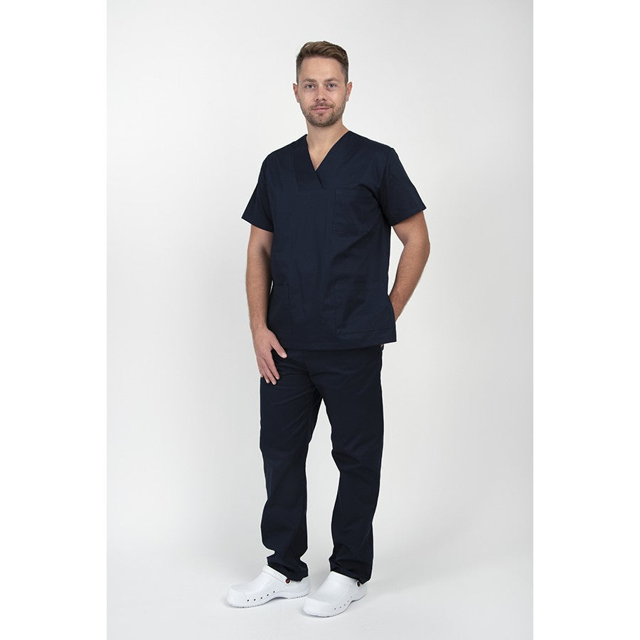 Unisex Scrub Mπλούζα Blue Navy της DL Medical Collection