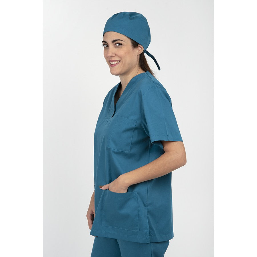 Unisex Scrub set - Σετ μπλούζα - παντελόνι Πετρόλ της DL Medical Collection
