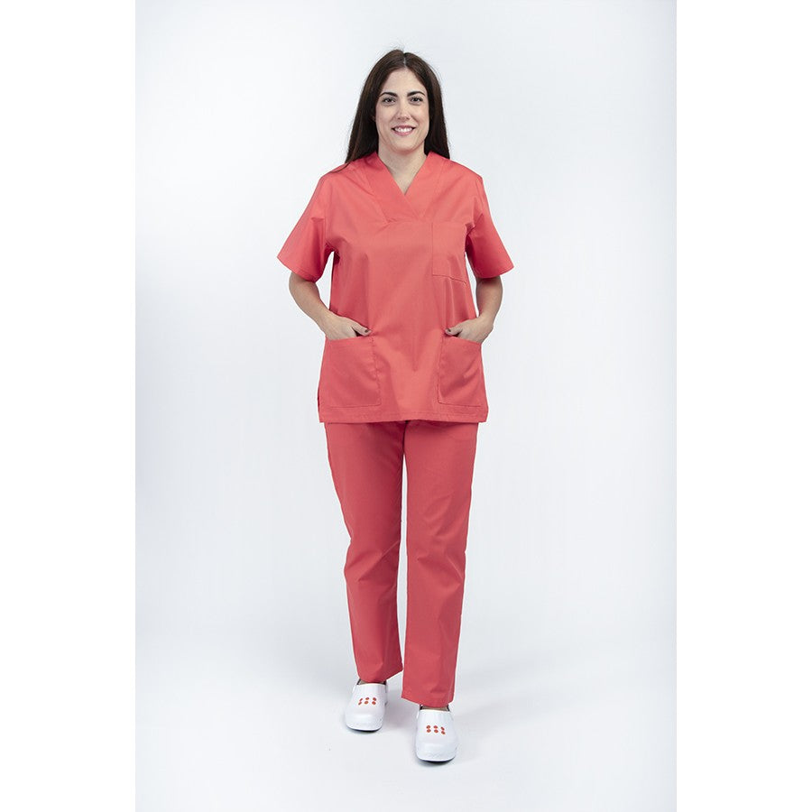 Unisex Scrub Παντελόνι Κοραλλί της DL Medical Collection