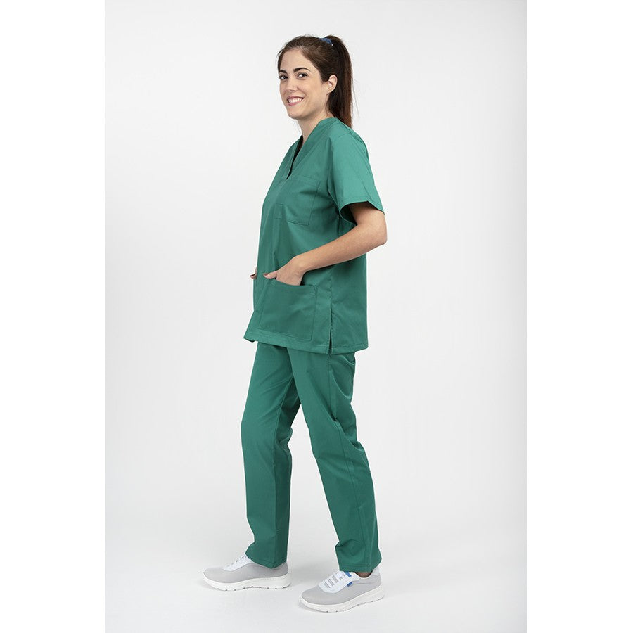 Unisex Scrub set - Σετ μπλούζα - παντελόνι Πράσινο της DL Medical Collection