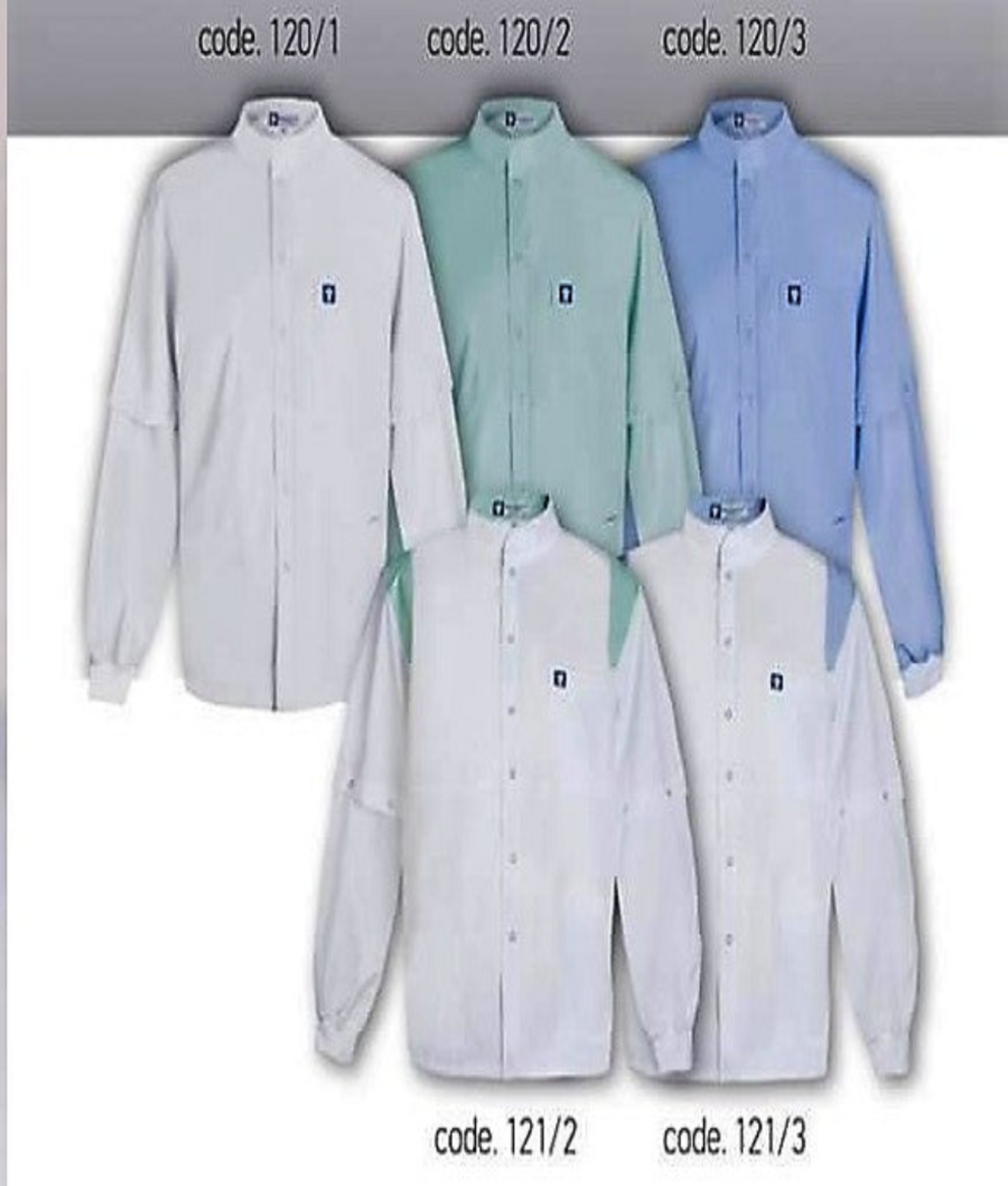 Unisex Ζακέτα - Μπλούζα  λευκό, βεραμάν, σιέλ,  αποσπόμενα μανίκια , τρούκς , προστατευτικό λάστιχο - rip και 3 τσέπες  της Medical Bodyguard  CODE: 120/ - 121/