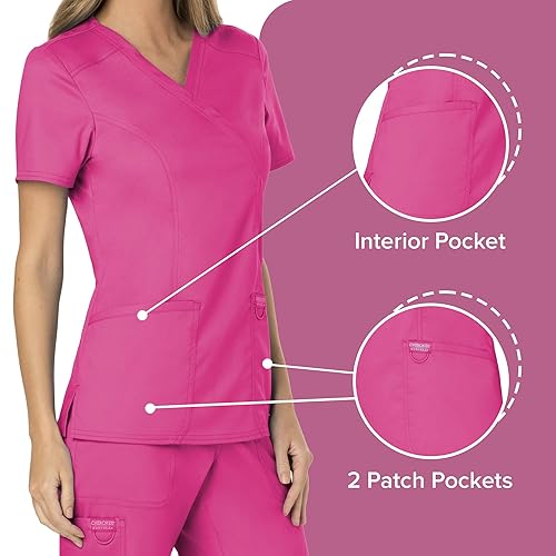 Γυναικεία μπλούζα Scrub της CHEROKEE XXS-XXL  (EEPI/ΦΟΥΞΙΑ) code: WW610/WW110