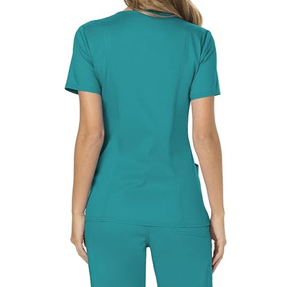 Γυναικεία μπλούζα Scrub της CHEROKEE XXS-XXL  (TLBW/ΠΕΤΡΟΛ ΑΝΟΙΧΤΟ) code: WW610/WW110