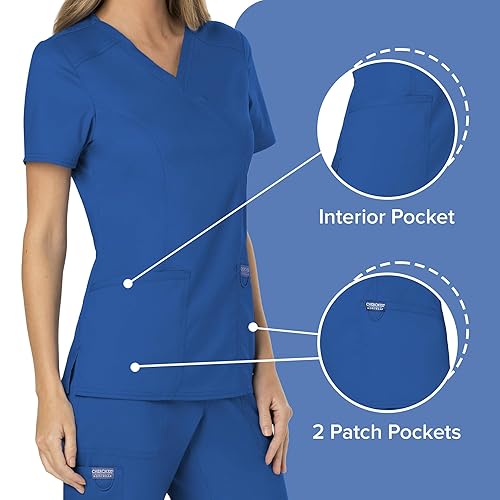 Γυναικεία μπλούζα Scrub της CHEROKEE XXS-XXL  (ROYW/ΜΠΛΕ ΡΟΥΑ) code: WW610/WW110