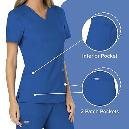 Γυναικεία μπλούζα Scrub της CHEROKEE XXS-XXL  (ROYW/ΜΠΛΕ ΡΟΥΑ) code: WW610/WW110