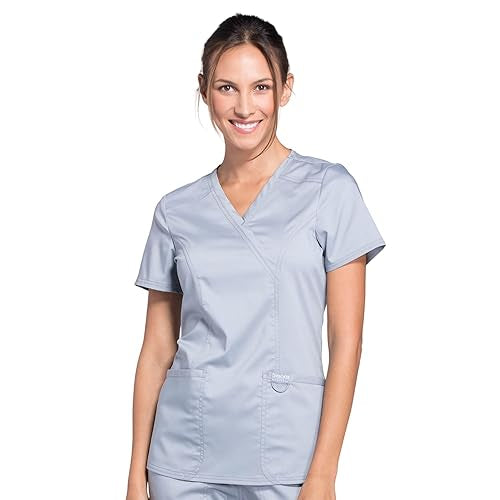 Γυναικεία μπλούζα Scrub της CHEROKEE XXS-XXL  (GRYW/ΓΚΡΙ) code: WW610/WW110