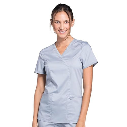 Γυναικεία μπλούζα Scrub της CHEROKEE XXS-XXL  (GRYW/ΓΚΡΙ) code: WW610/WW110