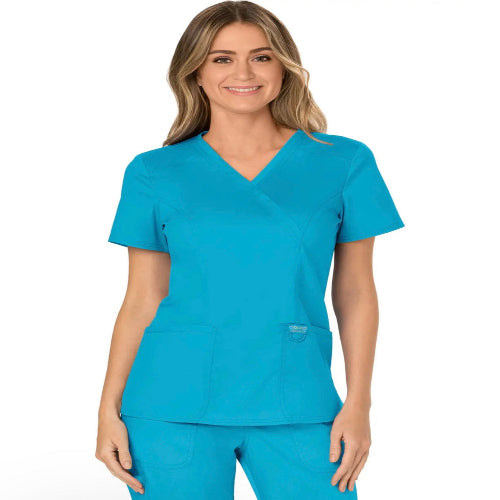 Γυναικεία μπλούζα Scrub της CHEROKEE XXS-XXL  (TRQW/ΤΙΡΚΟΥΑΖ) code: WW610/WW110