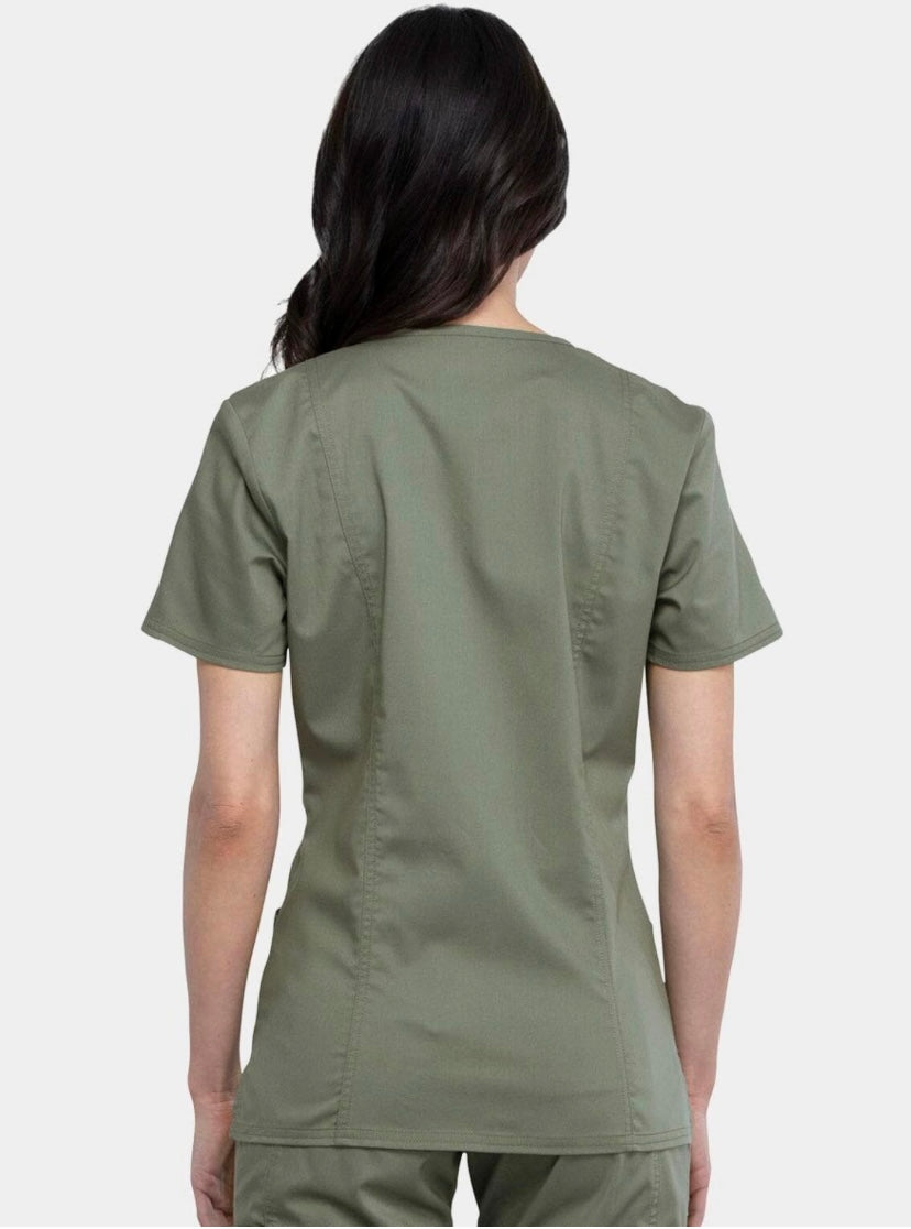 Γυναικεία μπλούζα Scrub της CHEROKEE XXS-XXL  (OLVW/ΛΑΔΙ) code: WW610/WW110
