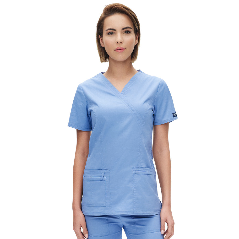 Γυναικεία Μπλούζα Scrub Core Stretch της Cherokee XXS-XXL (CIEW/ΣΙΕΛ) CODE: WW4728