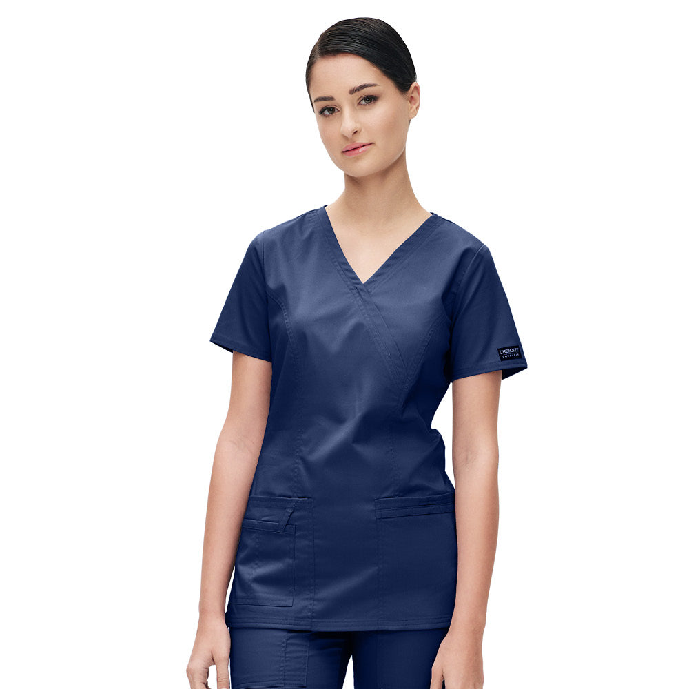 Γυναικεία Μπλούζα Scrub Core Stretch της Cherokee XXS-XXL (NAVW/ΜΠΛΕ ΜΑΡΕΝ) CODE: WW4728