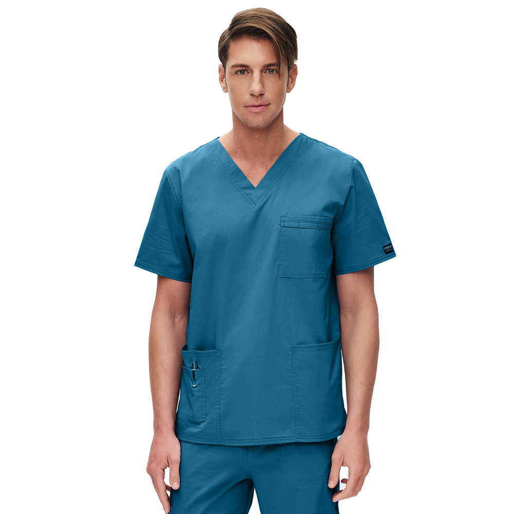 Ανδρικη - Unisex  Μπλούζα Scrub Core Stretch της Cherokee XXS-XXL (CARW/ΠΕΤΡΟΛ ΣΚΟΥΡΟ)  CODE: WW4725