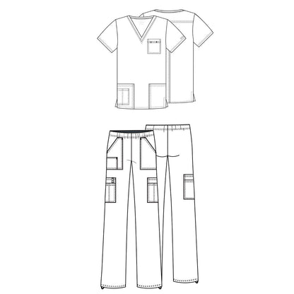 Ανδρικη - Unisex  Μπλούζα Scrub Core Stretch της Cherokee (CIEWΣΙΕΛ) XXS-XXL  CODE: WW4725