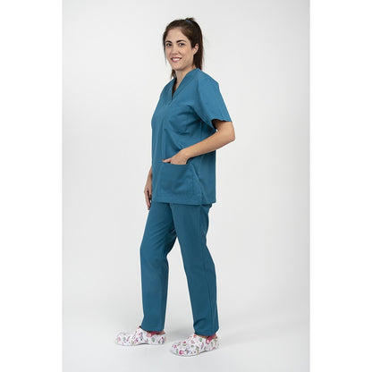 Unisex Scrub  Mπλούζα  Πετρόλ της DL Medical Collection