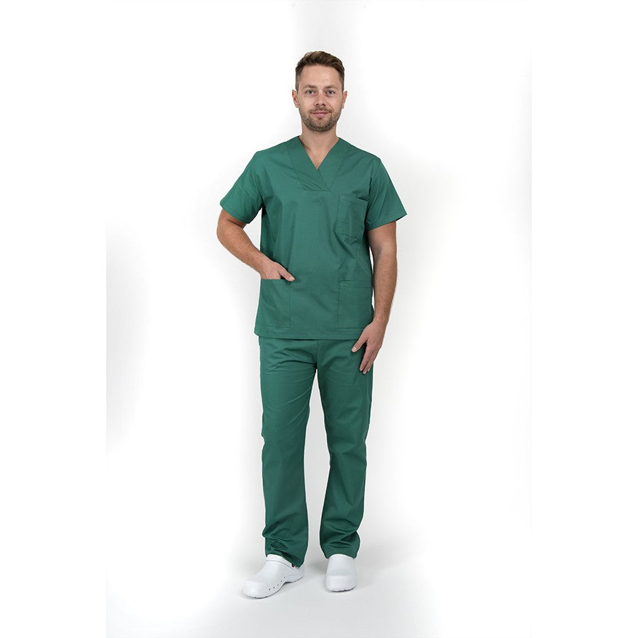 Unisex Scrub set - Σετ μπλούζα - παντελόνι Πράσινο  της  DL Medical Collection