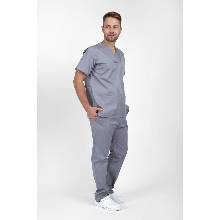 Unisex Scrub  Mπλούζα  Γκρί της DL Medical Collection