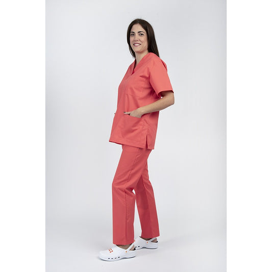 Unisex Scrub Παντελόνι Κοραλλί της  DL Medical Collection