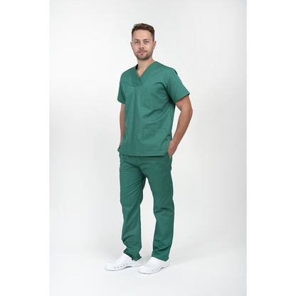 Unisex Scrub set - Σετ μπλούζα - παντελόνι Πράσινο  της  DL Medical Collection