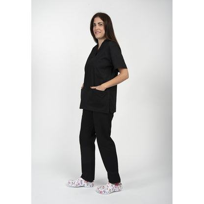 Unisex Scrub Μπλούζα  Μαύρο της DL Medical Collection