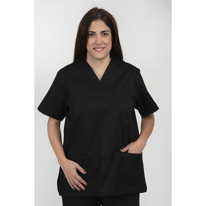 Unisex Scrub set - Σετ μπλούζα - παντελόνι Μαύρο  της  DL Medical Collection