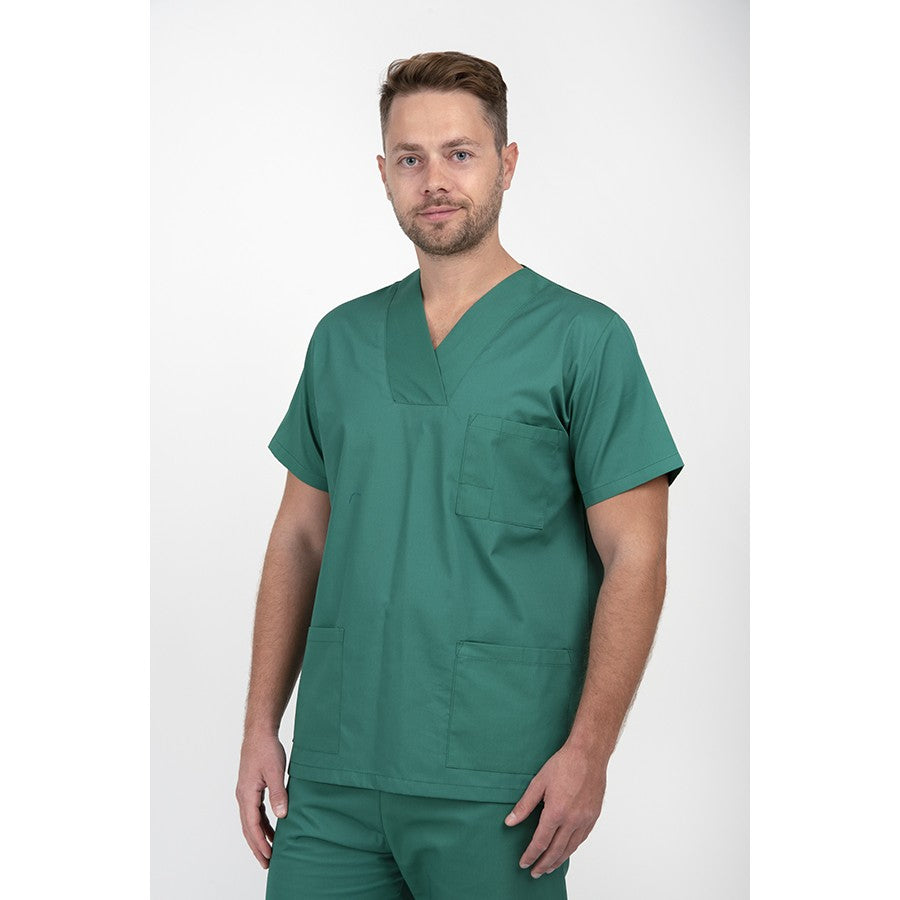 Unisex Scrub set - Σετ μπλούζα - παντελόνι Πράσινο  της  DL Medical Collection