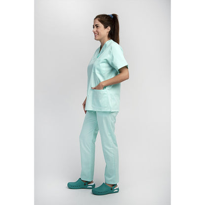 Unisex Scrub set - Σετ μπλούζα - παντελόνι Βεραμάν  της  DL Medical Collection