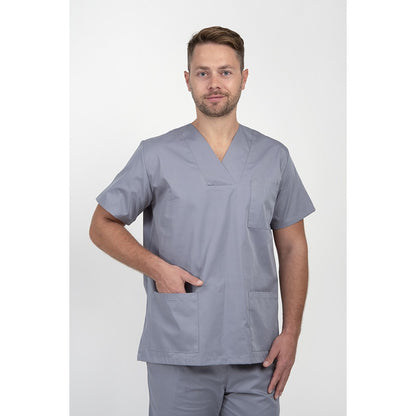 Unisex Scrub  Mπλούζα  Γκρί της DL Medical Collection