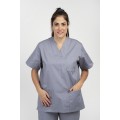 Unisex Scrub set - Σετ μπλούζα - παντελόνι Γκρί  της  DL Medical Collection
