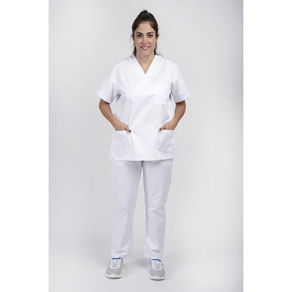 Unisex Scrub Mπλούζα Λευκό της DL Medical Collection