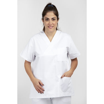 Unisex Scrub Mπλούζα Λευκό της DL Medical Collection